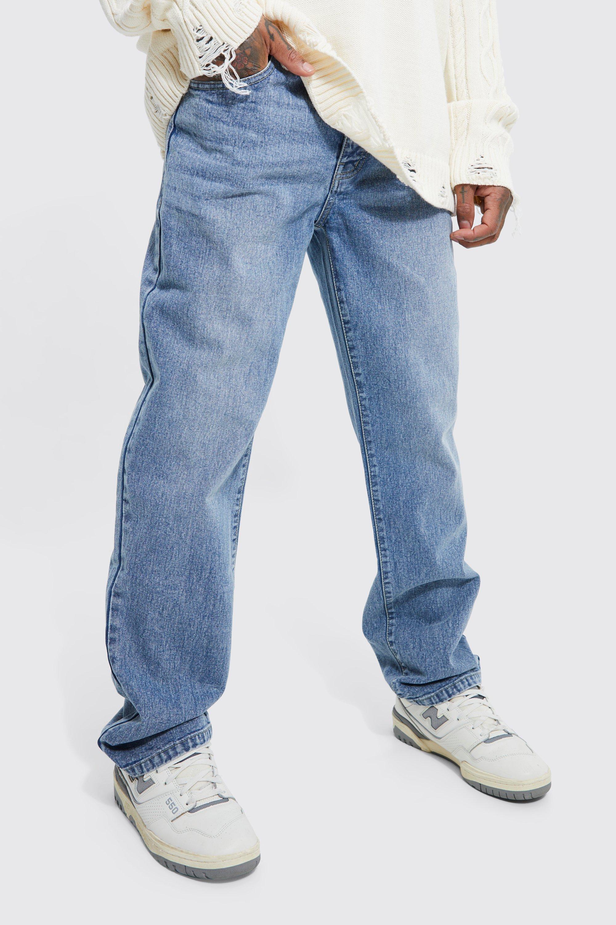 Image of Jeans in taglio rilassato, Azzurro