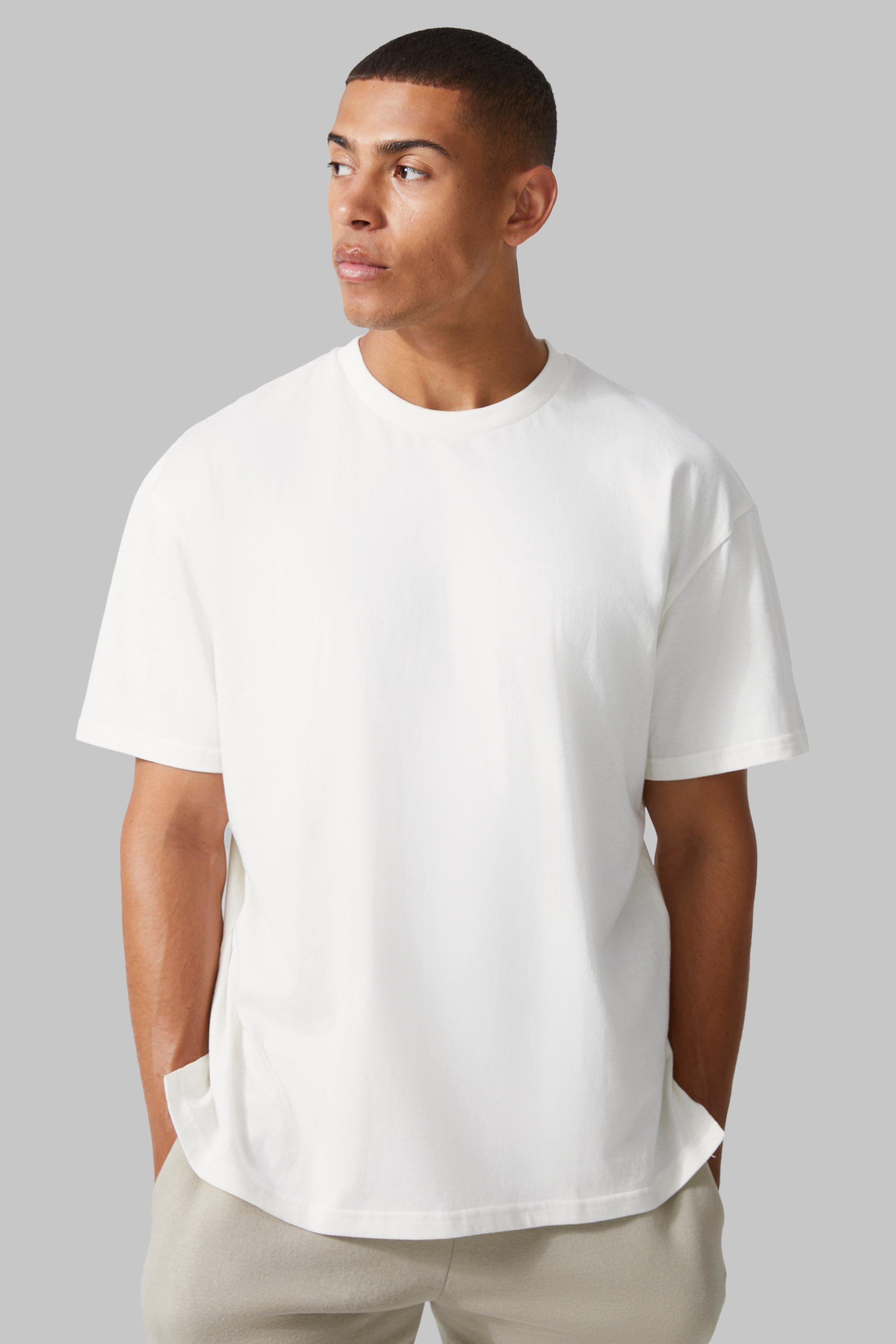 Image of T-shirt oversize Man Active, Cream
