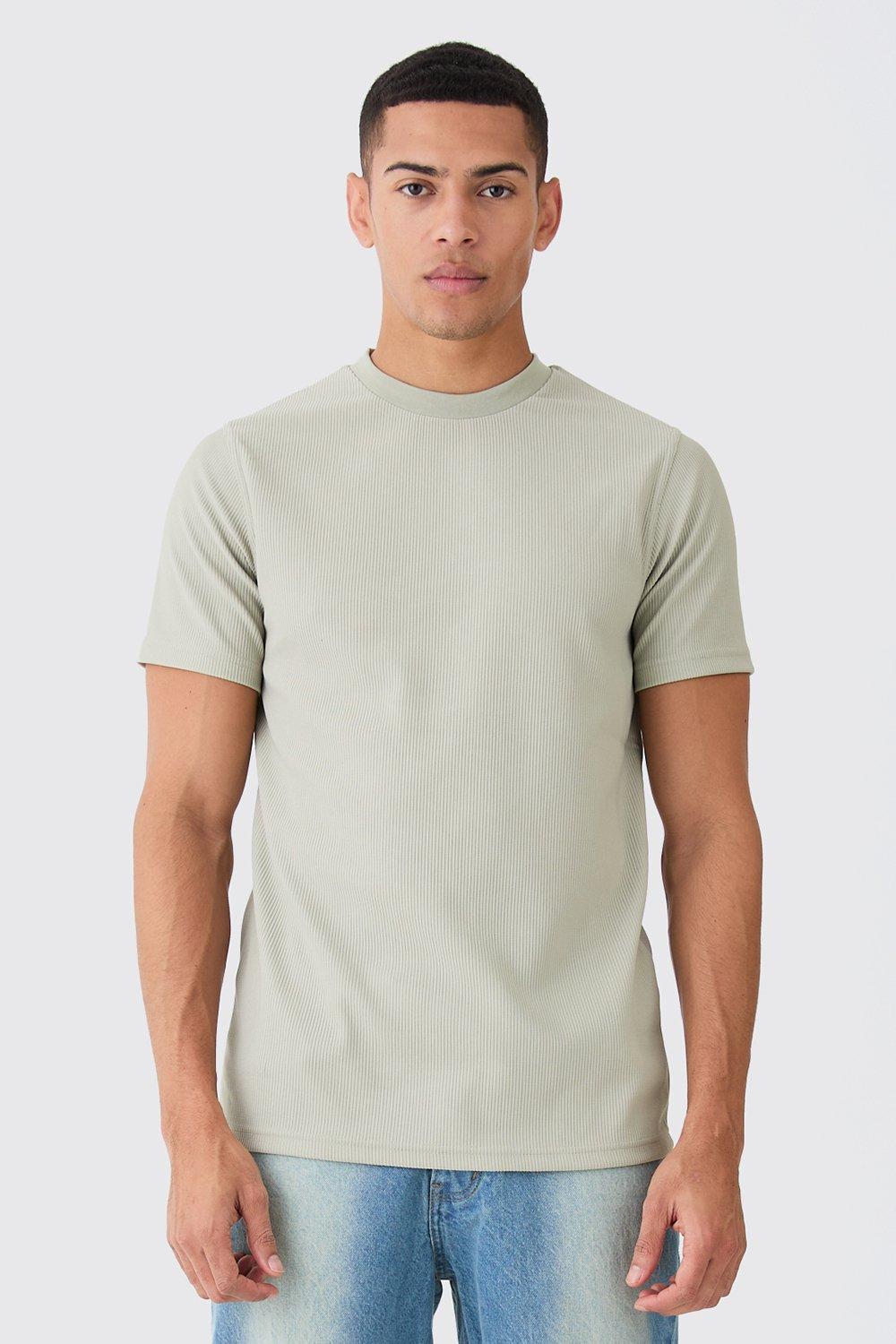 Image of T-shirt Slim Fit, Beige
