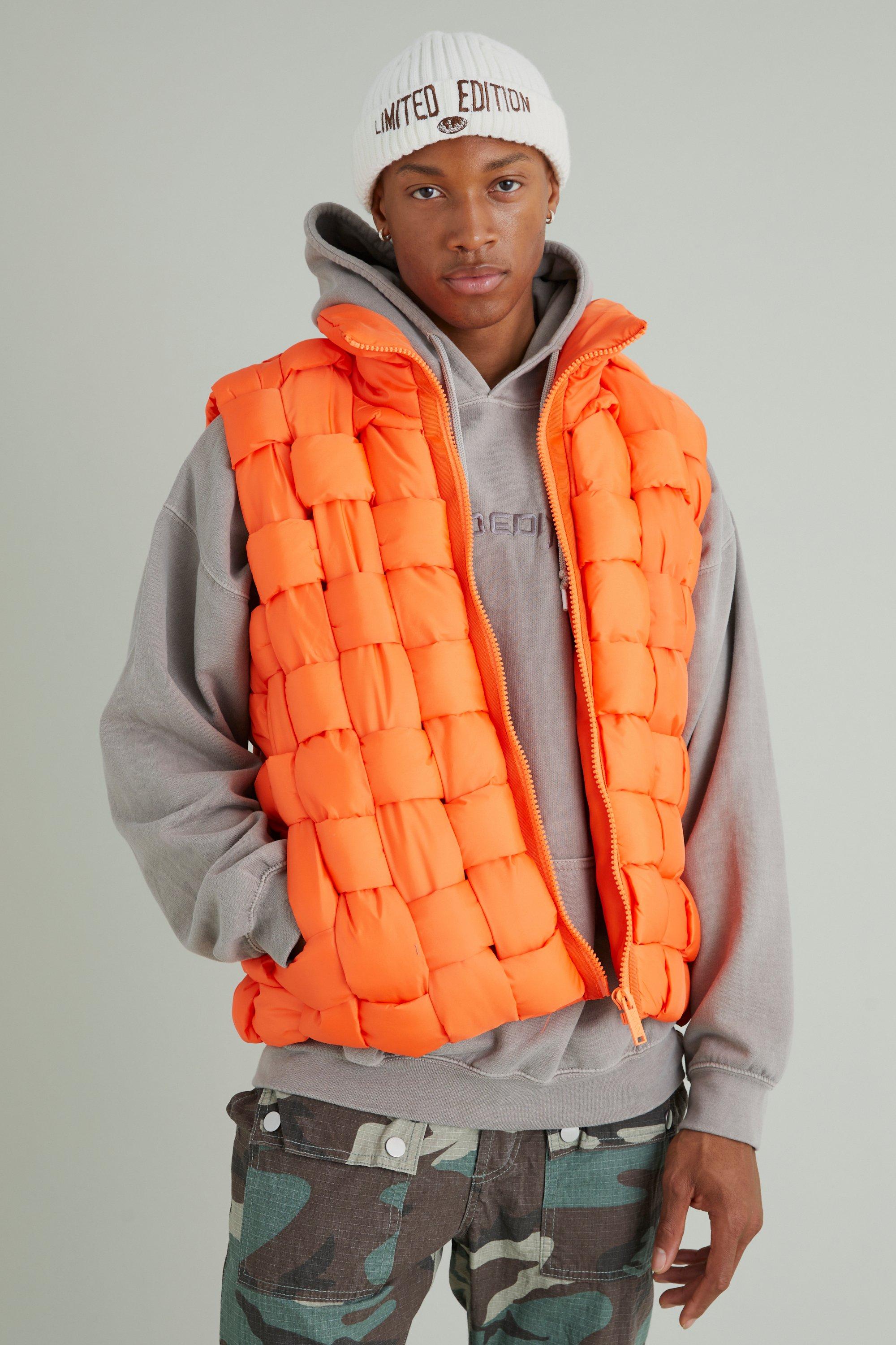 Boohoo Gewatteerde Nylon Bodywarmer, Orange