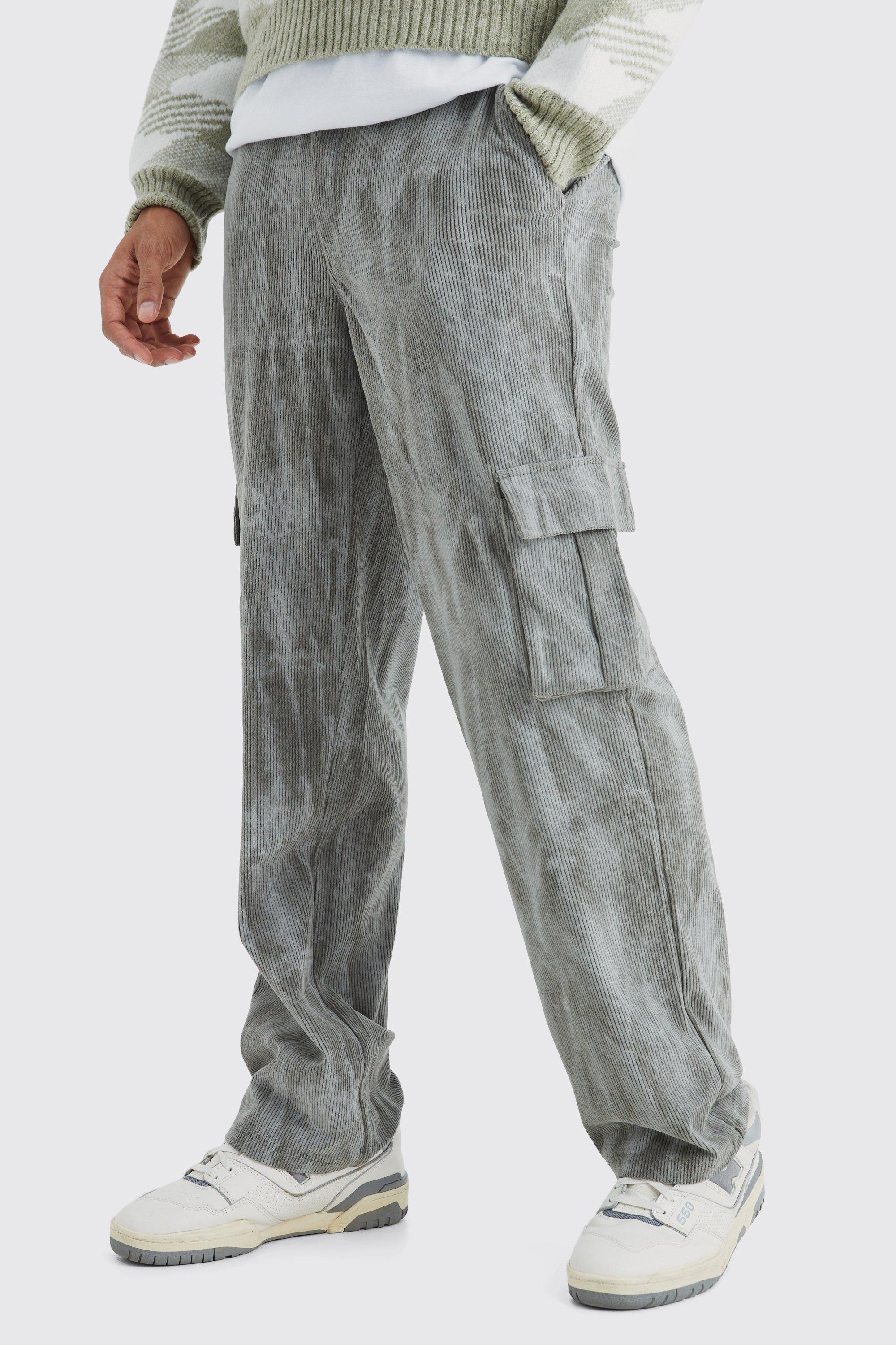 pantalon cargo tie dye homme - gris - 28r, gris