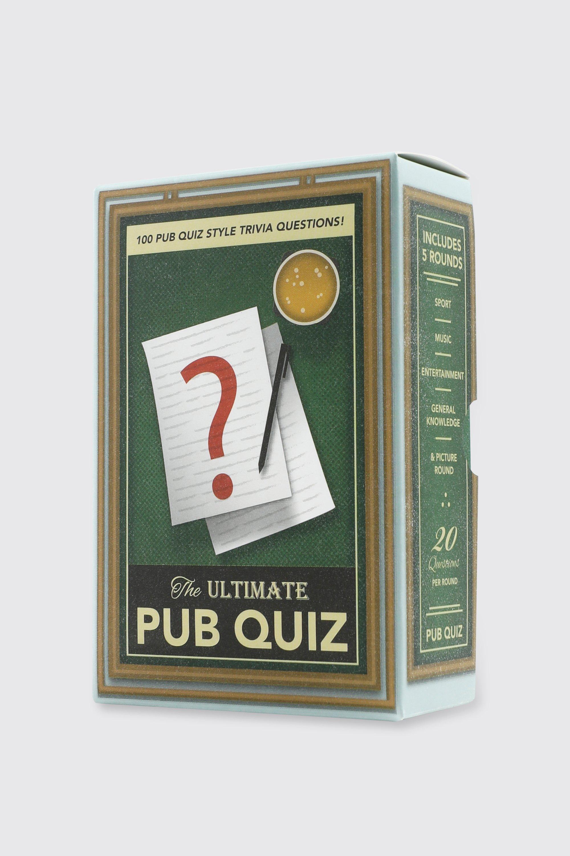 Image of Womens Pub Quiz Trivia - White - One Size, White
