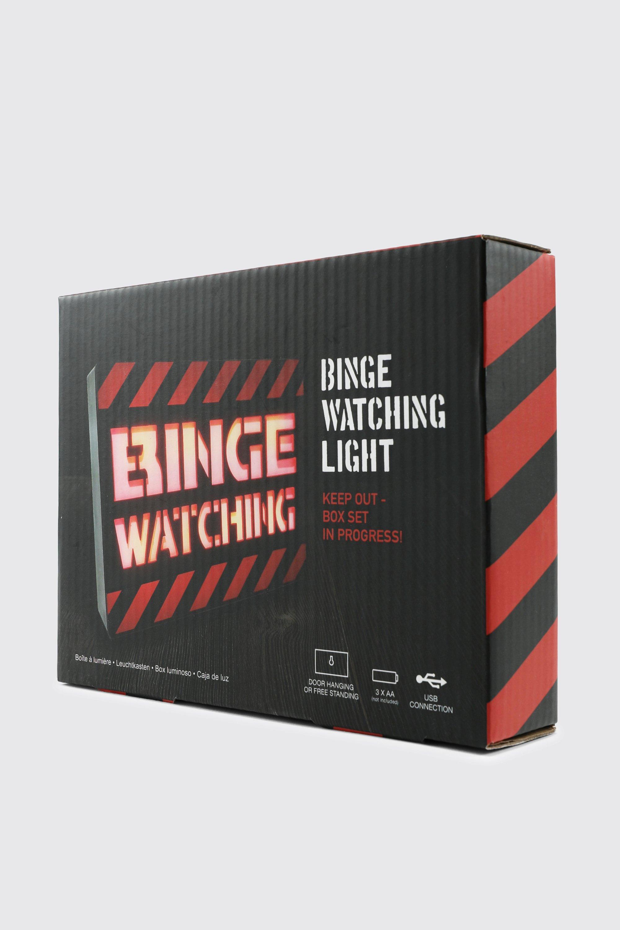 Image of Womens Binge Watching A5 Lightbox - White - One Size, White