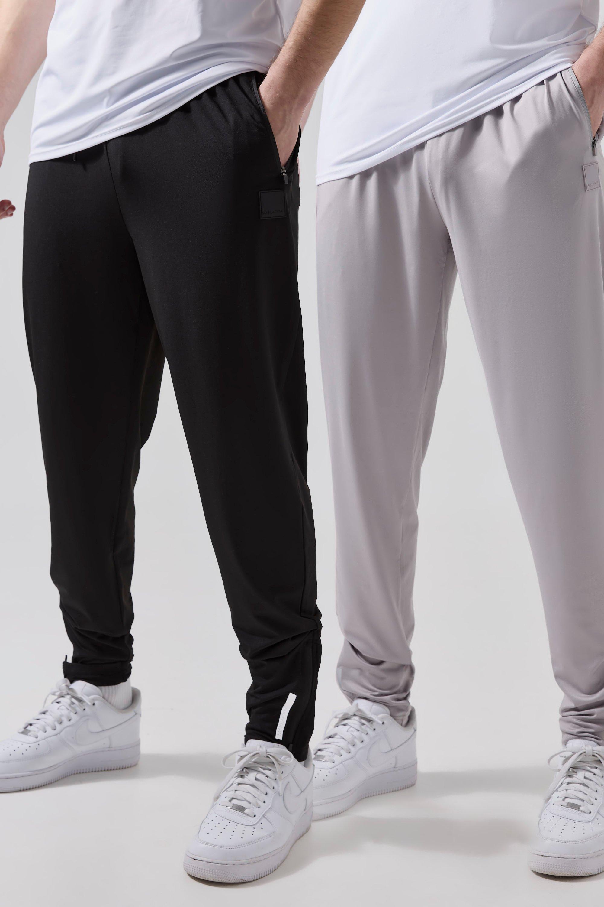 Mens Multi Tall Man Active Gym Performance Jogger 2 Pack, Multi