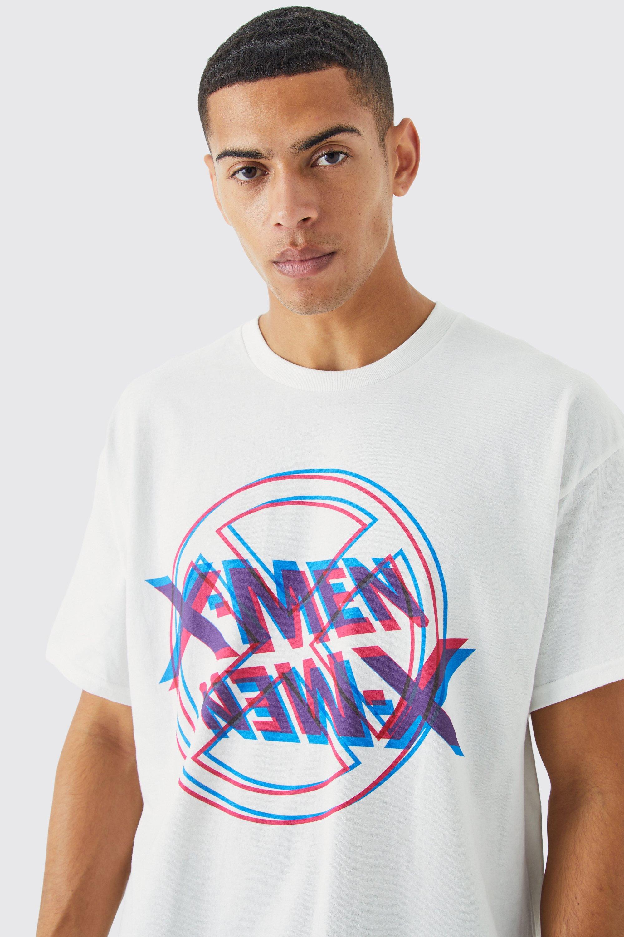 Image of T-shirt oversize ufficiale X Men, Bianco