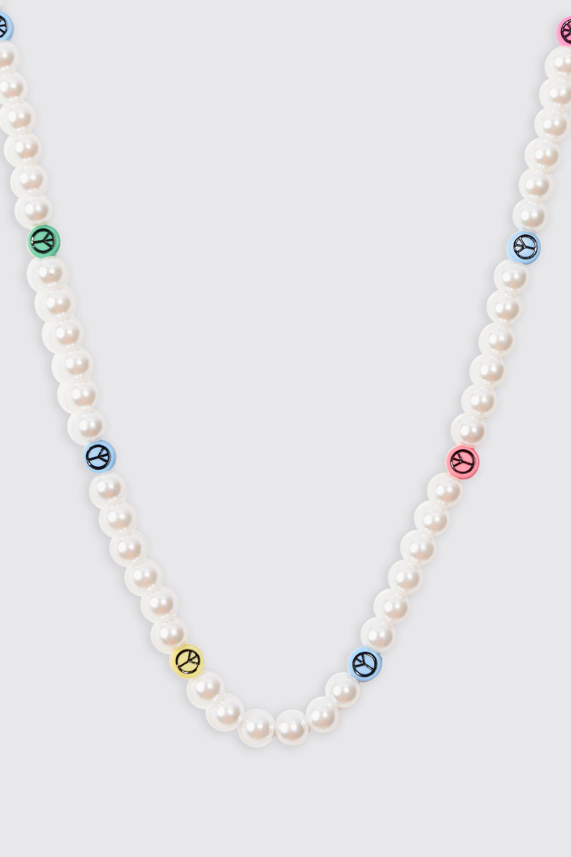 Image of Collana mista di perle e perline multicolore, Multi