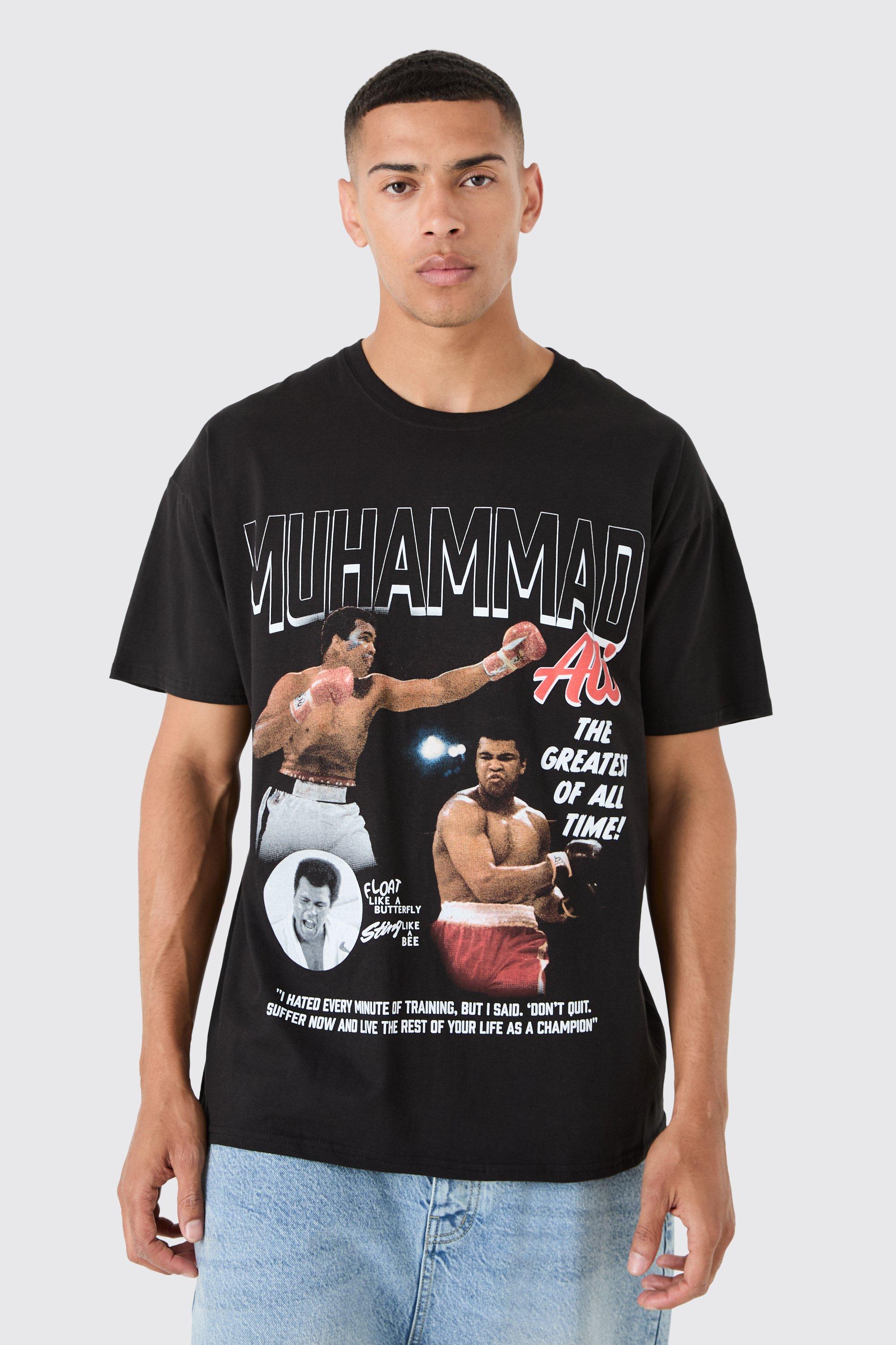 Image of Oversized Muhammad Ali License T-shirt, Nero
