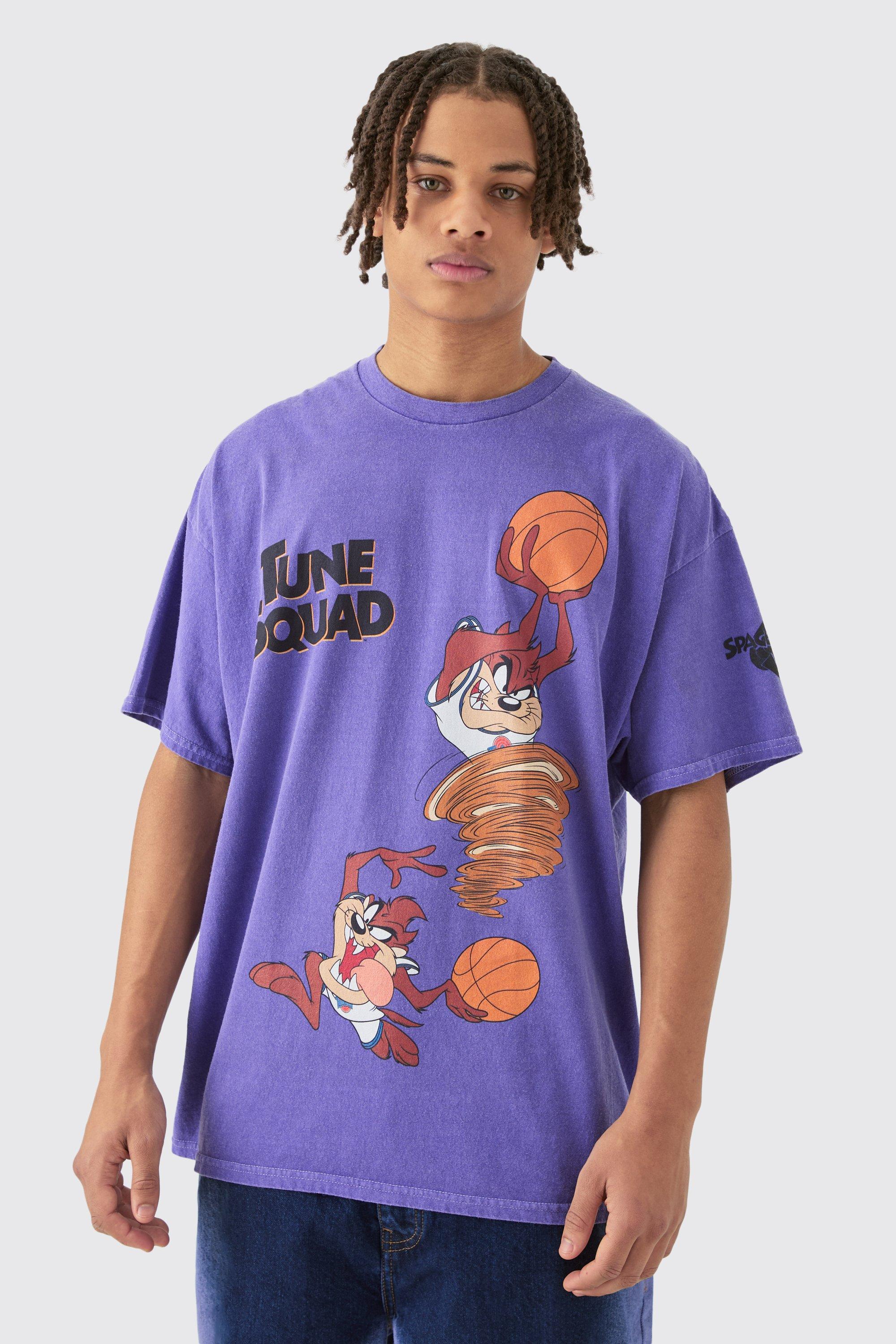 Image of T-shirt oversize ufficiale dei Looney Tunes Taz, Purple