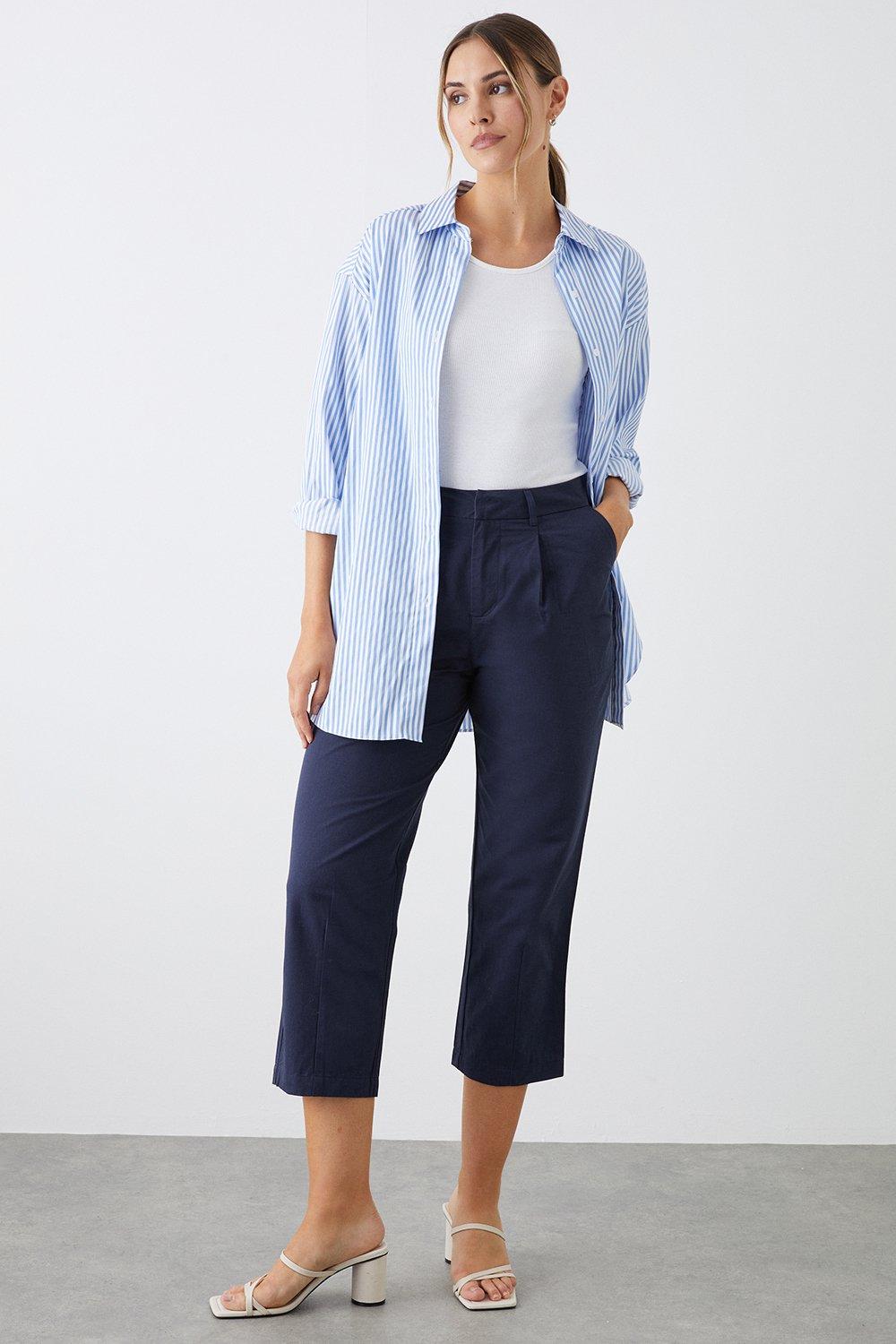 Womens Cotton Crop Trousers product