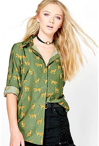 Kara Leopard Print Shirt