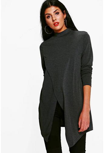 Alexia long Sleeve Wrap Front Top