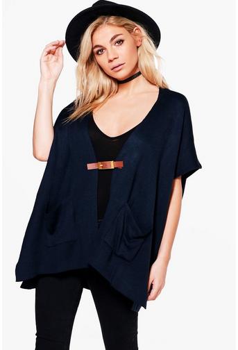 Isla Buckle Front Poncho