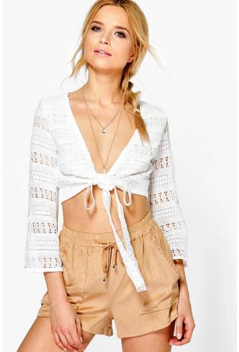 Izzy Tie Front Top