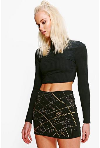 Hollie Embellished Mini Skirt