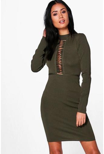 Molly Caged Ribbed Bodycon Dress