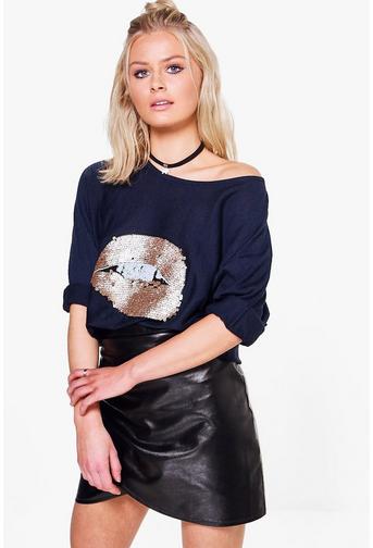 Mya Sequin Lip Jumper
