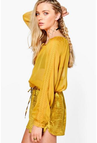 Sana Aztec Print Blouse