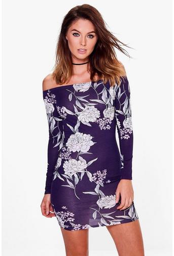 Nina Off Shoulder Bodycon Dress