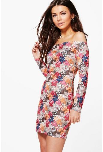 Kelly Off Shoulder Bodycon Dress