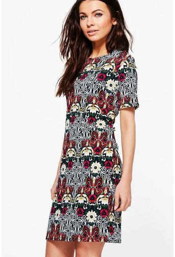 Lorraine Short Sleeve Shift Dress