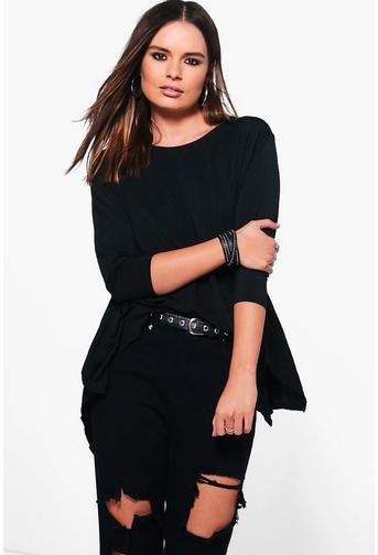Irene Oversized Dip Hem Top
