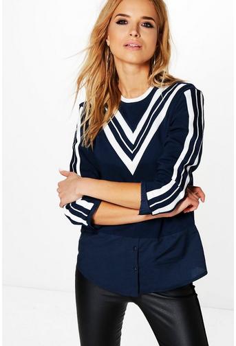 Naomi Sports Detail Sweat Top