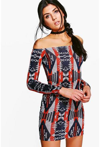 Emily Off Shoulder Bodycon Dress