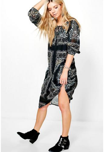 Morgan Printed Midi Dress