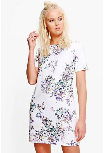 Agatha Cap Sleeve Shift Dress