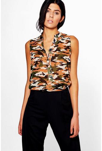 Hollie Camo Blouse