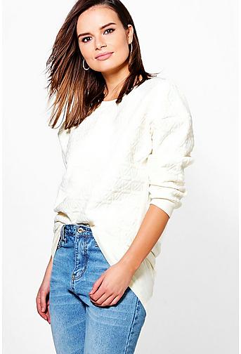Daisy Quilted Sweat Top