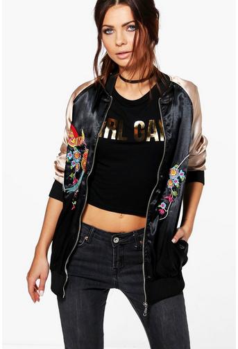 Natasha Embroidered Bomber