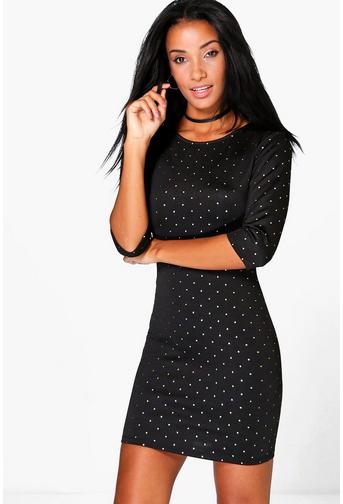 Evianna 3/4 Sleeved Bodycon Dress