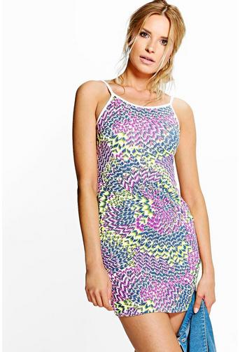 Eloise Printed Strappy Bodycon Dress