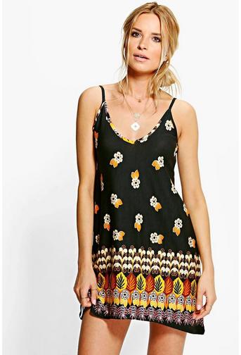 Emma Petite Strappy Swing Dress