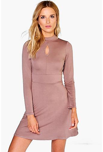 Evelyn Cut Out Skater Dress