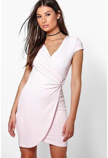 Summer Wrap Front Buckle Dress