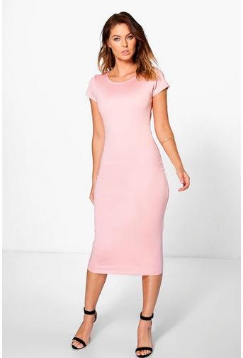 Daisy Cap Sleeve Midi Bodycon Dress