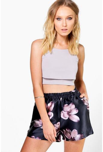 Carla Satin Floral Shorts