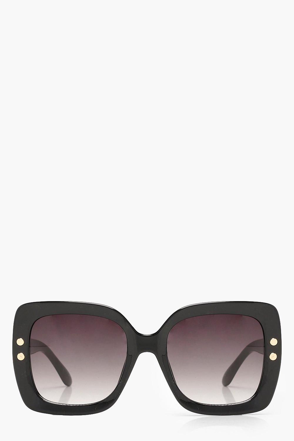 Oversized Square Frame Sunglasses Boohoo 