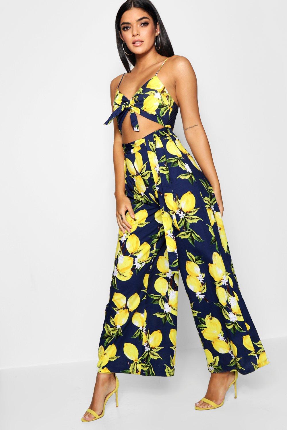 lemon shirt and tie set