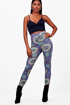 Nikita Scarf Print High Waist Leggings