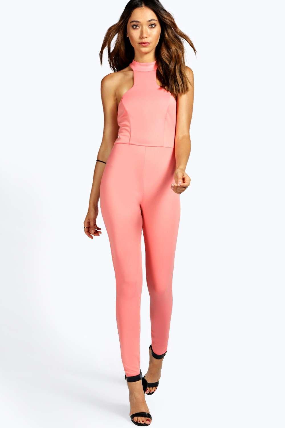 high neck jumpsuit