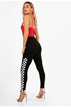 Zoe Checkerboard Side Leggings