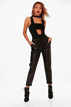 Charlotte Premium PU Relaxed Jogger