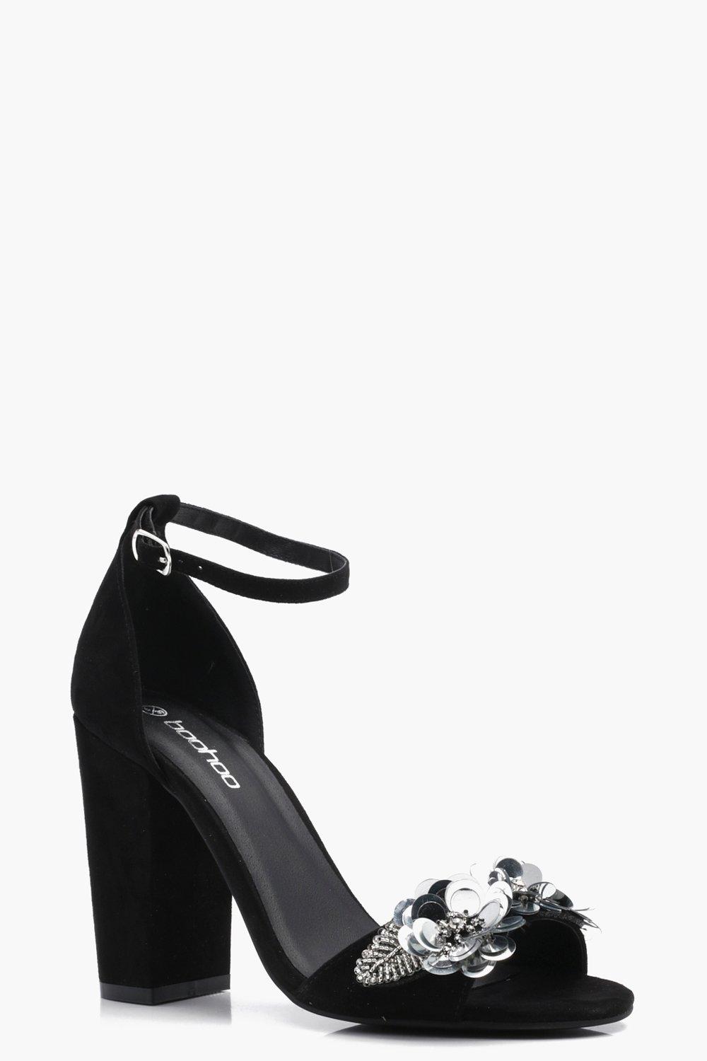 block heels embellished