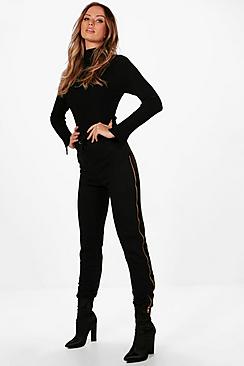 Georgia Zip Side Loopback Joggers