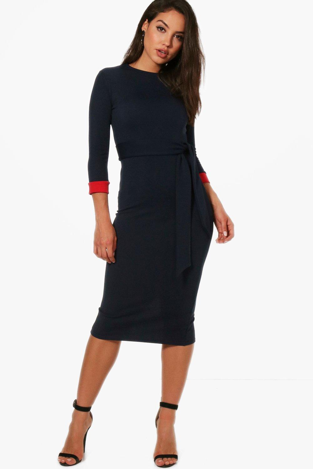 cuff shoulder dress