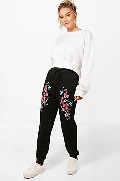Elise Embroidered Luxe Sweat Joggers