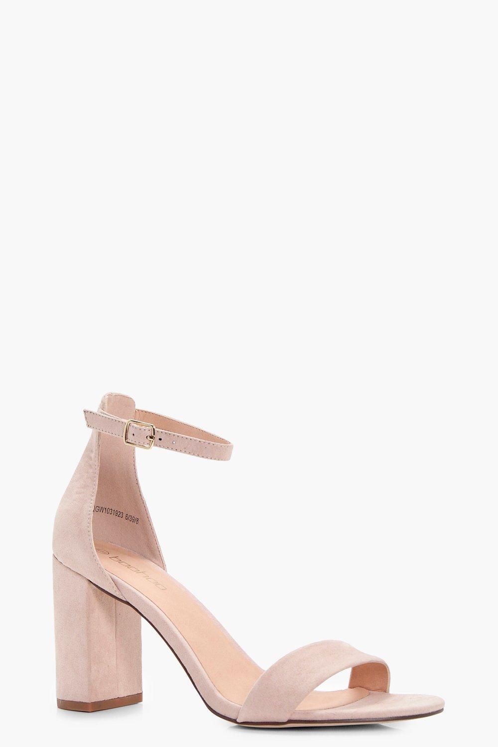 low block heel two parts